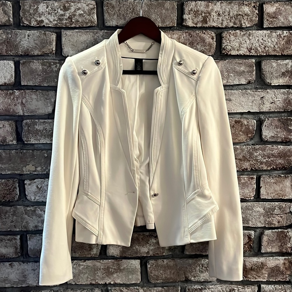 White House Black Market White Blazer